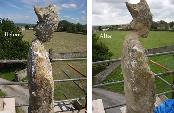manor farm stone figure restoration by minerva