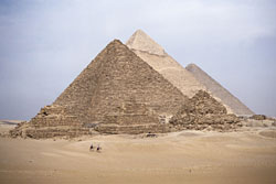 pyramids used lime