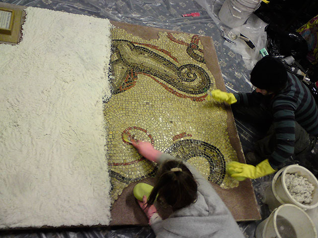 mosaic restoration by Minerva
