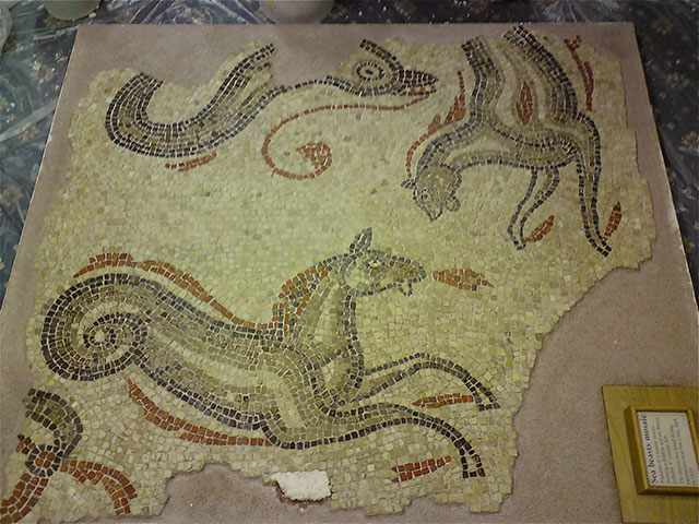 roman mosaic in bath